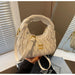 Quilted Wave Crossbody Bag With Delicate Logo Detailing - Khaki