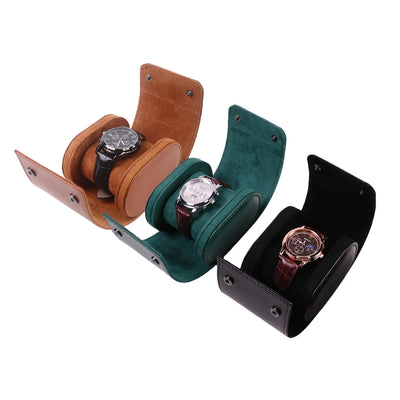 Leatherette Watch Travel Roll Organizer Case Compact