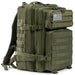Rugged Outdoor Tactical Backpack with MOLLE System - Green