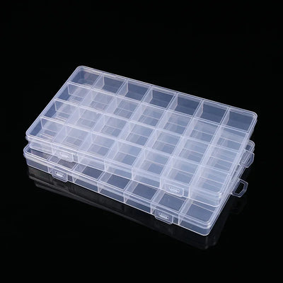 28-Grid Jewelry and Bead Organizer Box for Small Parts
