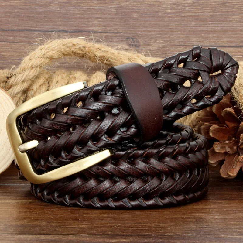 Belt Braided Strap Formal Accessory for Smart Casual Looks