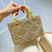 Rhinestone Evening Crossbody Clutch With Chain Handle - Gold