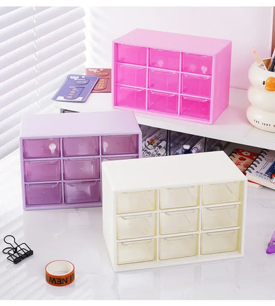 Nine Grid Drawer Organizer For Desk And Wall Mounting