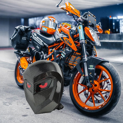 LED Backpack with Bluetooth Display for Motorcycle