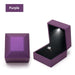 LED Light Ring Box for Proposal and Gift Presentation - Purple