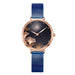 Ginkgo Bloom Watch with Floral Dial Accents Graceful - Blue