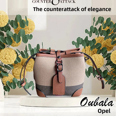 Buckle Satchel With Crossbody Strap And Contrast Trim