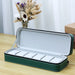 Watch Box PU Leather Travel Case with zip Closure - Green 6