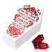 Gothic Coffin Shaped Jewelry Box with Compartments - White Pc