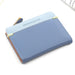 Wallet Zipper Hasp Patchwork Vintage Pattern Design - Blue