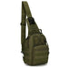 Outdoor Crossbody Chest Bag Waterproof Tactical - Green V2
