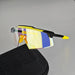 Cycling Sunglasses UV400 Protection with Mirrored Lens - Yellow