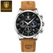 Chronograph Lumina Timepiece for Everyday Distinction - Silver Black