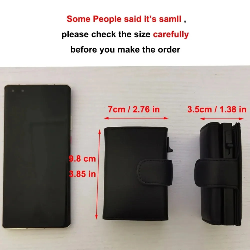Refined RFID Trifold Wallet for Cards and Coin Pocket
