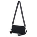 Handbag with Crossbody Strap Compact Rectangular Design - Flax Blue