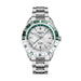 GMT Automatic Diver Watch Crystal Bezel Stainless Steel - White