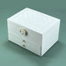 Jewellery Storage Box Multi Layer Drawer Organizer - White