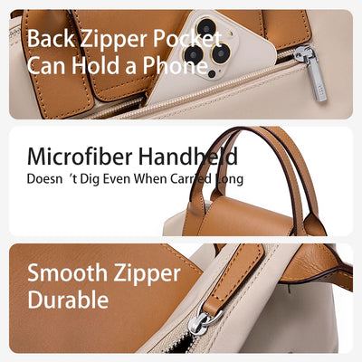 Embroidered Shoulder Bag With Convertible Strap Flair