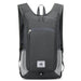 Foldable Ultralight Hiking Backpack with Mesh Pockets - Deep Grey