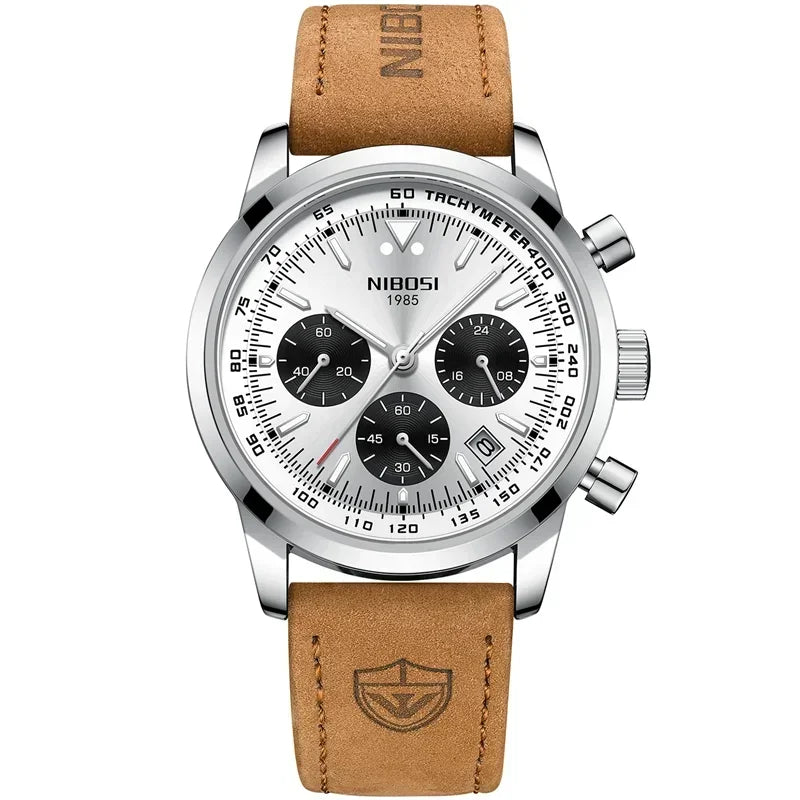 Chronograph Watch with Tachymeter And Subdials