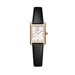 Elegant Rectangular Watch for Everyday Wear Accessory - Gold White