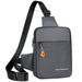 Multi Functional Chest Bag for Men Crossbody Sling Bag - Grey