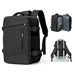 Travel Pathfinder Backpack With Multi Pocket System - Black