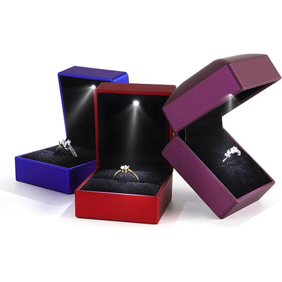 LED Light Ring Box for Proposal and Gift Presentation