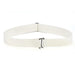 Waistband Women Invisible Belt Buckle Elastic Belt - White