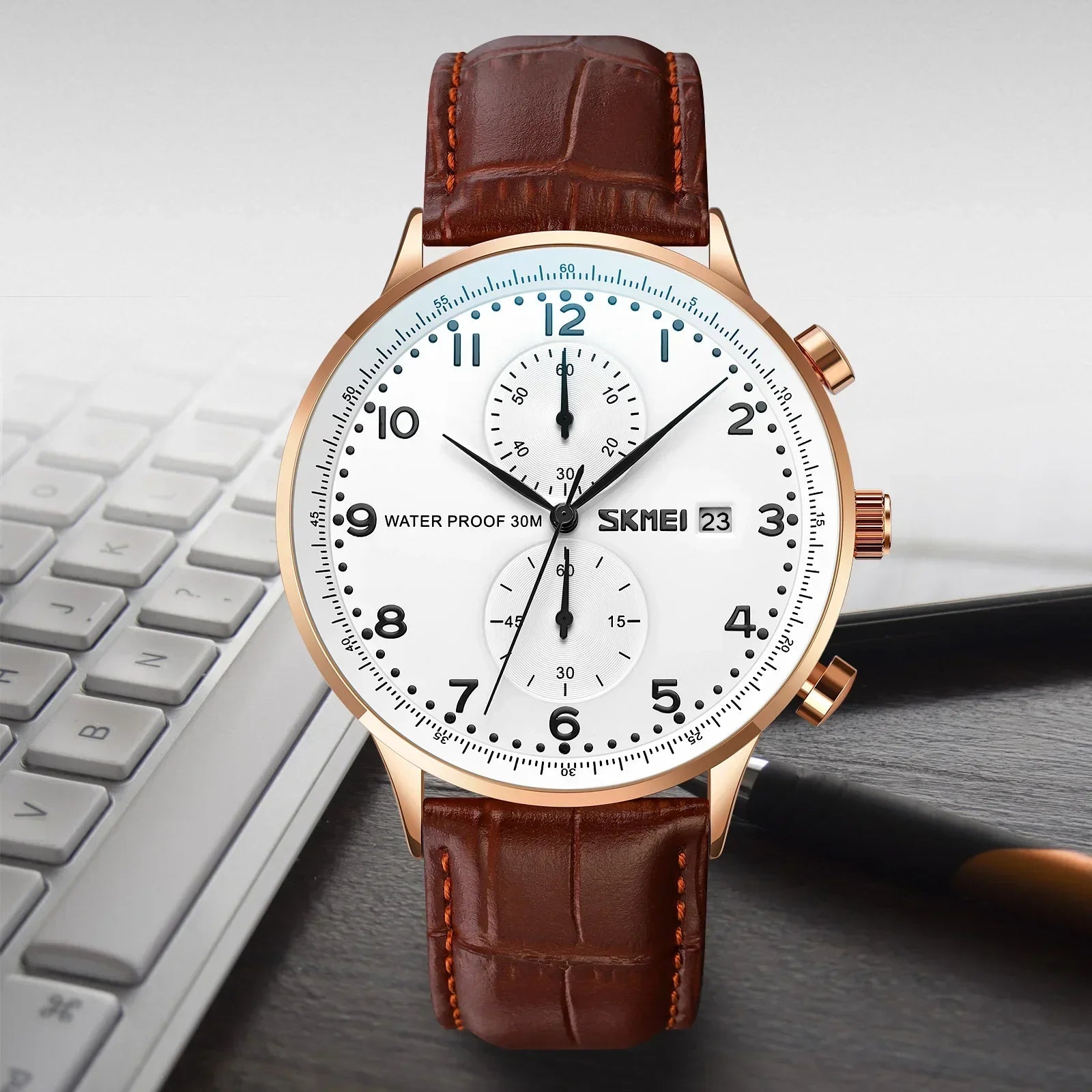 Timeless Chronograph Wristwatch with Classic Design