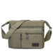 Canvas Crossbody Bag Multi Pocket - Army Green