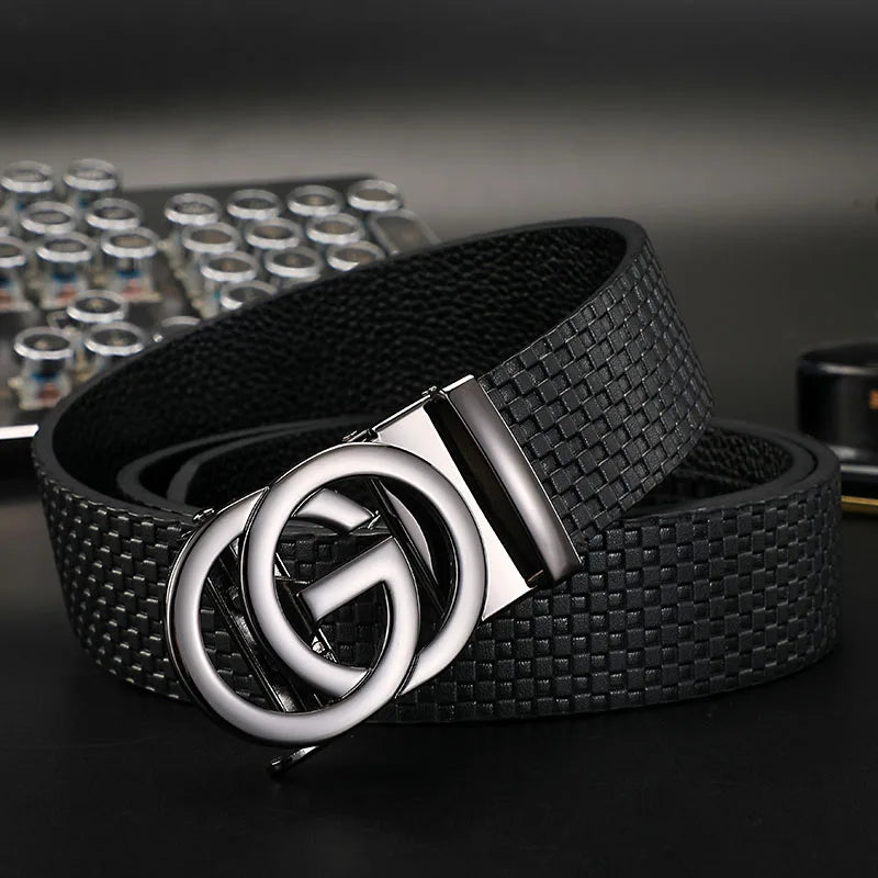 Belt with Double Ring Buckle and Minimal Design