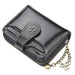 Wallet With Card Slots And Zipper Coin Pocket - Black