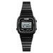 Digital Square Face Watch with Calendar And Alarm - Steel Black V2