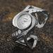 Elegant Women Bracelet Watch with Crystal Embellishment - White