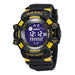 Sport Digital Watch with Backlight Chronograph - Black Gold