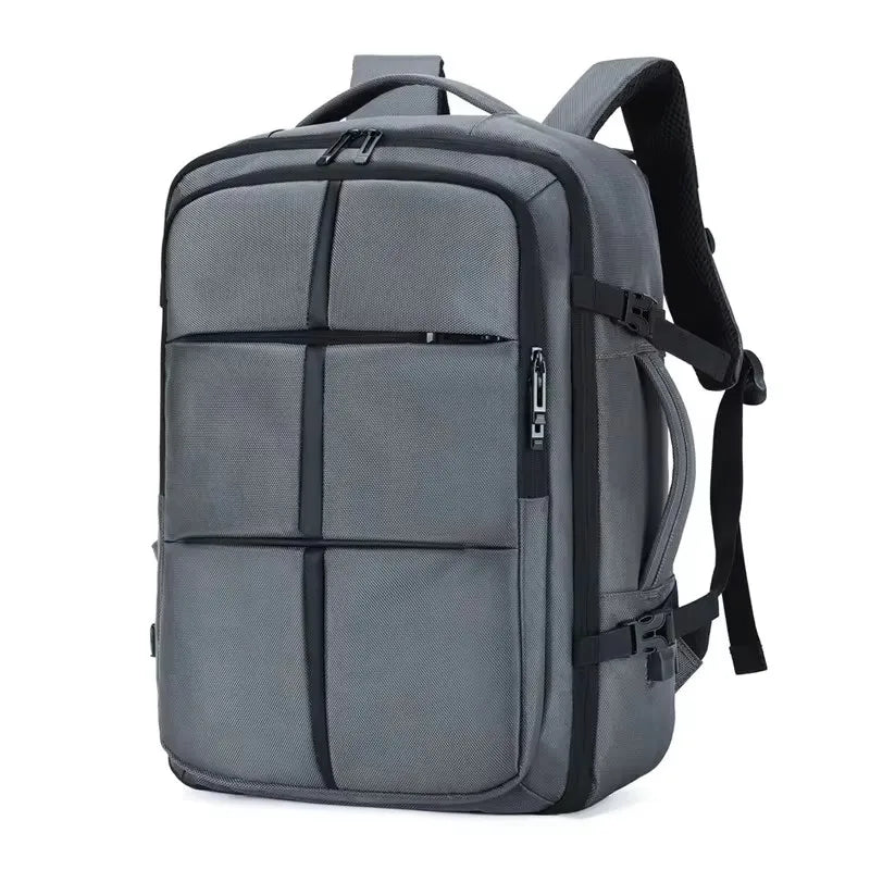 Travel Backpack Laptop Large Capacity Expandable - Grey