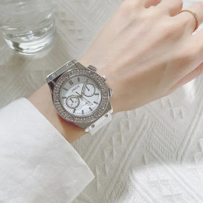 Quartz Chronograph Watch for Women Stop Watch