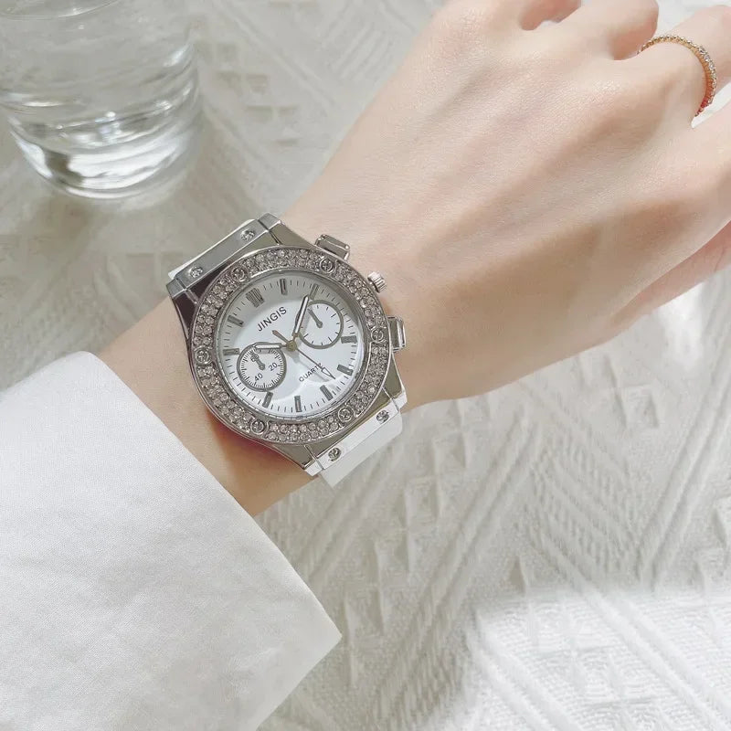 Quartz Chronograph Watch for Women Stop Watch