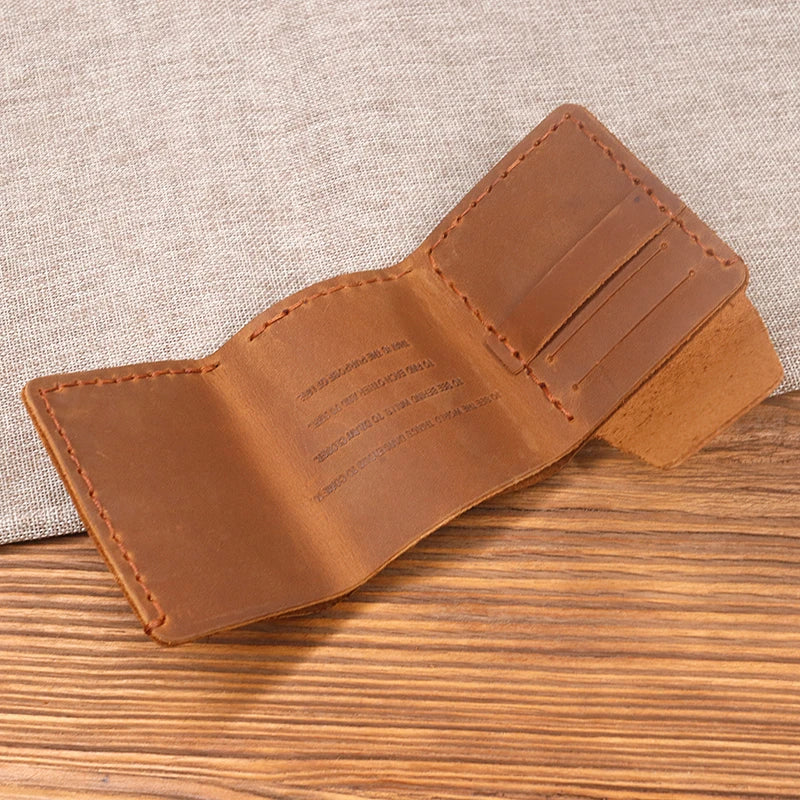 Trifold Wallet Vintage Style Compact Everyday