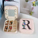Jewellery Box with Travel Case and Alphabet Print - R