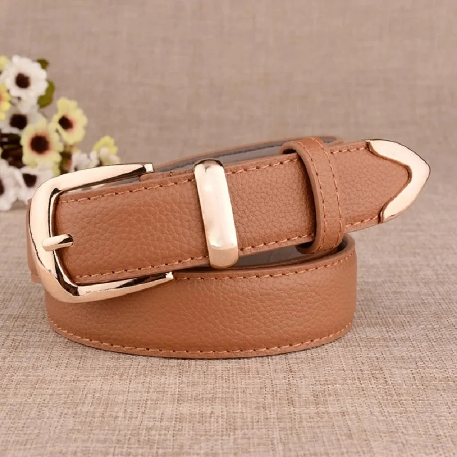 Belt with Pin Buckle Solid Strap