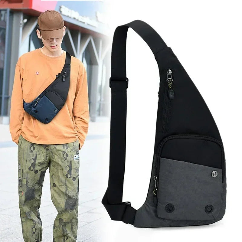 Chest Bag with Multiple Pockets and Adjustable Strap