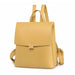 Backpack with Clean Lines for Daily Wear and Travel - Yellow