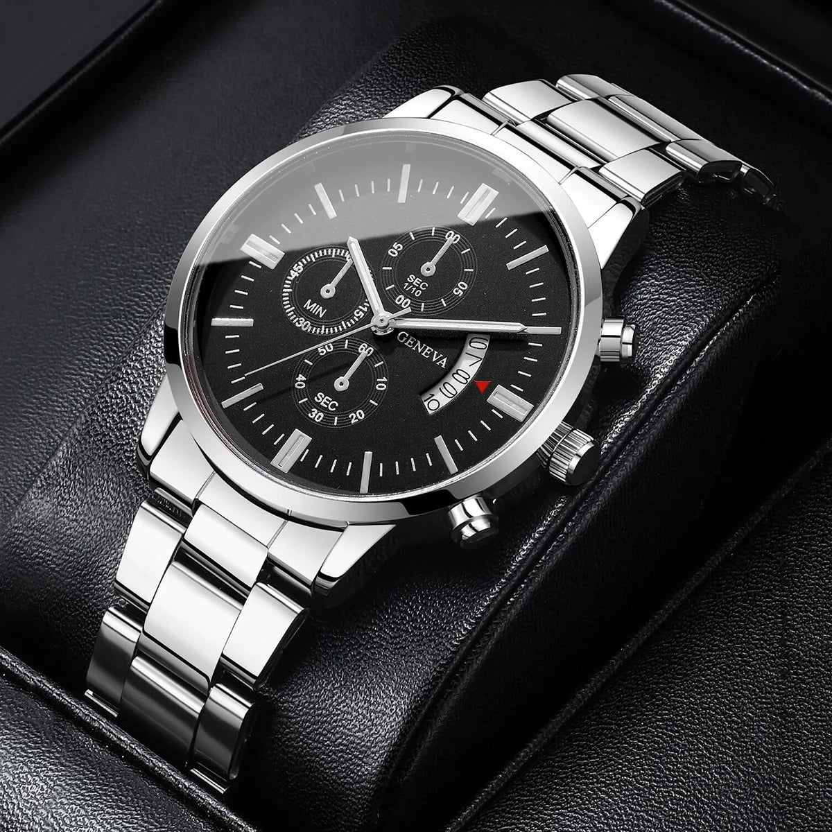 Wristwatch with Chronograph Sub Dials and Date