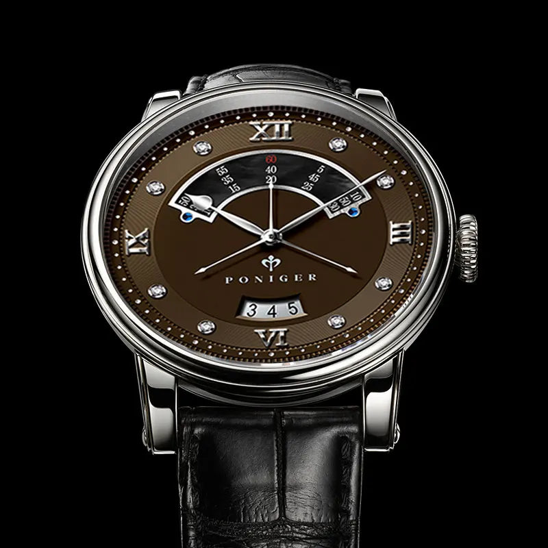 Mechanical Tourbillon Wristwatch with Date Window