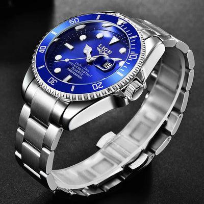 Diver Style Quartz Wristwatch with Date Premium