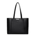 Elegant Tote Bag with Dual Handles and Internal Pockets - Black