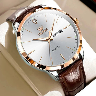 Watch Craft Week Calendar Quartz with Leather Strap - WO2MEN