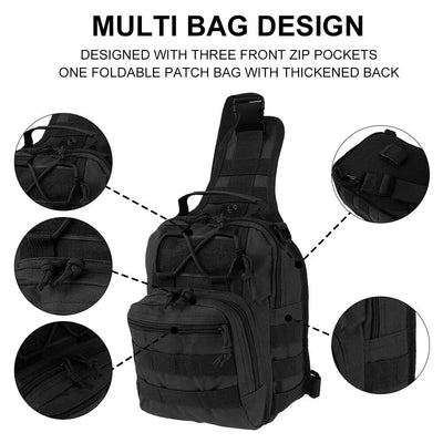 Outdoor Crossbody Chest Bag Waterproof Tactical